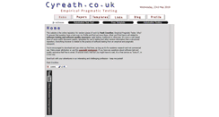 Desktop Screenshot of cyreath.co.uk