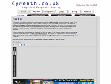 Tablet Screenshot of cyreath.co.uk